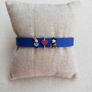 *Disney Charm Set* Bracelet KEEP COLLECTIVE~Retired Mickey Minnie Red Heart